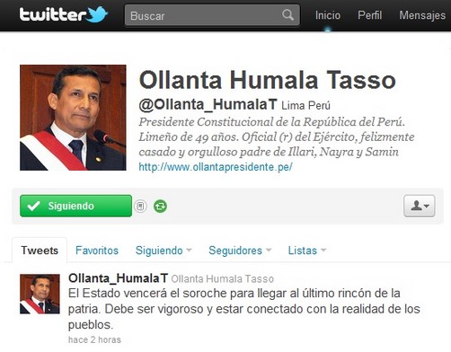 Ollanta Humala: 'El Estado vencerá el soroche'