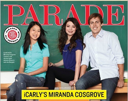 Miranda Cosgrove en la portada de Parade