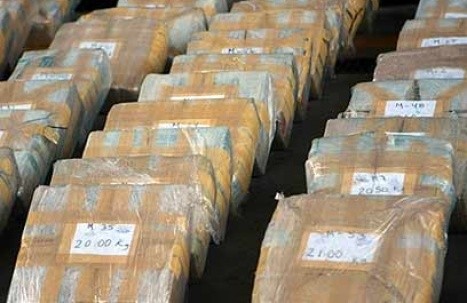 Incautan 900 kilos de cocaína destinada a Turquía