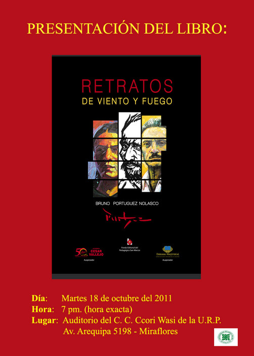 Pintor Bruno Portuguez publica libro 'Retratos de viento y fuego'