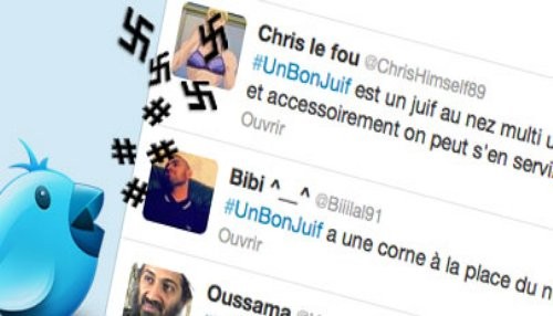 Usuarios de Twitter en Francia publican mensajes antijudíos