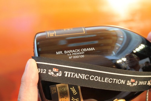 Barack Obama podrá brindar con el champagne del Titanic.....
