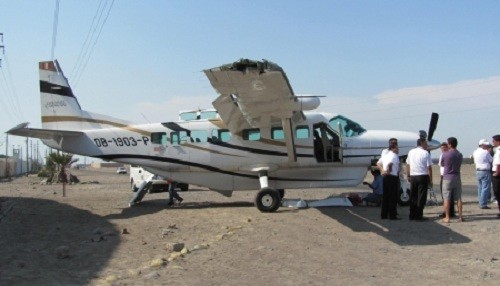 Avioneta de la FAP se estrella en Pisco