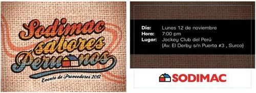 Invitación: Fiesta Sabores peruanos de Sodimac