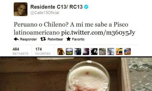 René Pérez de Calle 13 crea polémica al comentar sobre origen del pisco