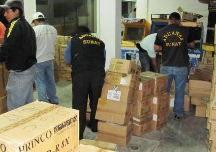 En Chiclayo se incautó más de tres toneladas de mercancía de contrabando