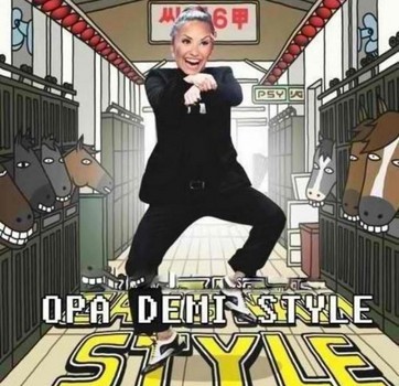 Demi Lovato se apodera del cuerpo de Psy para bailar el Gangnam Style