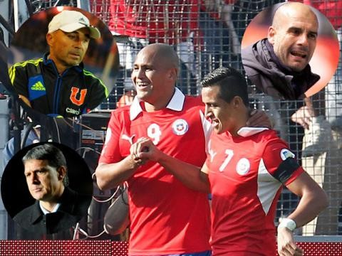 Pep Guardiola y Tata Martino se disputan el buzo técnico de la selección de Chile