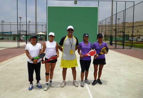 Duplas campeonas en el Campeón de Campeones de Paleta Frontón