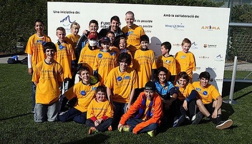 Lionel Messi recibió la visita de un grupo de niños con enfermedades graves