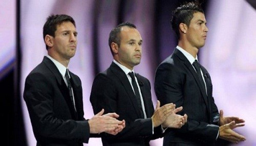 Messi, Cristiano Ronaldo e Iniesta son los finalistas para ganar el 'Balón de Oro'