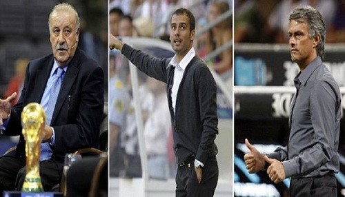 Del Bosque, Mourinho y Guardiola finalistas para 'El mejor Técnico del Año'