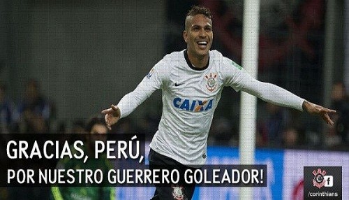 Corinthians agradece al Perú por el talento de Paolo Guerrero