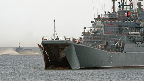 Rusia envió cinco buques al mar  Mediterráneo