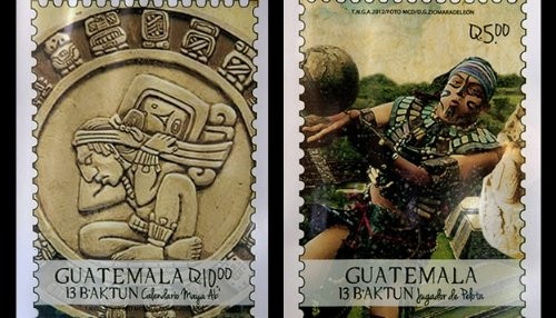 Guatemala lanza sellos postales inspirados en la cultura maya