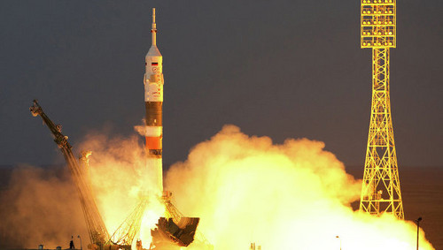 Hoy despegó la nave Soyuz TMA-07M