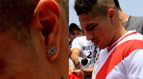 Paolo Guerrero luce arete 'PG9' en su oreja [FOTO]