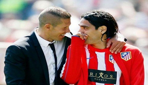 Diego Simeone: Radamel Falcao es el mejor jugador que he dirigido en mi vida