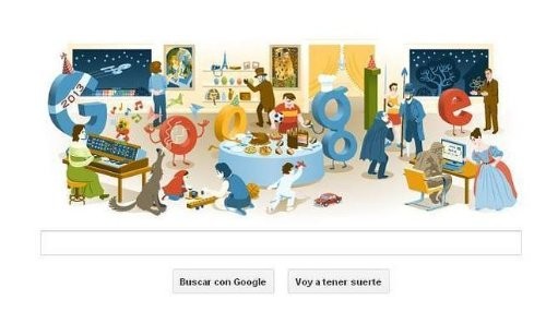 Google saluda el Año Nuevo con el último doodle del 2012