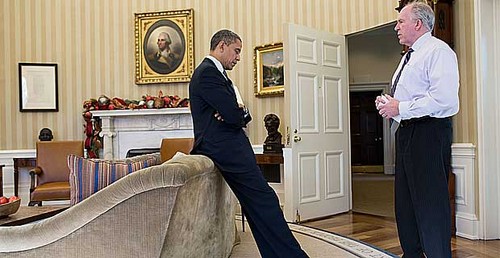 Revelan foto de Obama cuando se entera del tiroteo en Newtown