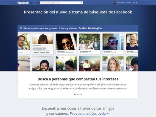 Facebook lanza instrumento de búsqueda social para los usuarios