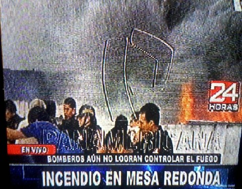 Incendio en Mesa Redonda: Se registran 9 heridos hasta el momento