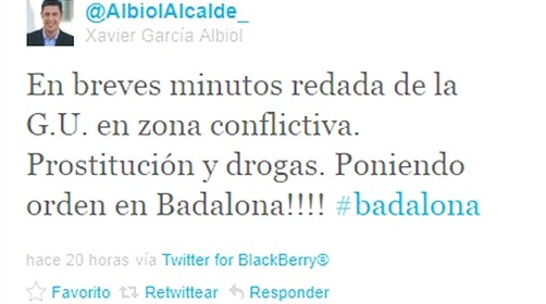 Alcalde avisó de redada policial por Twitter