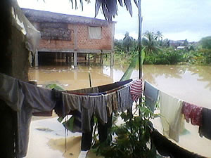 Yurimaguas: Fuerte lluvia se mantiene durante más de cinco horas