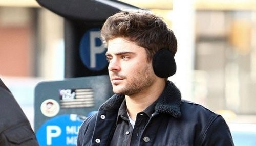 Zac Efron combate el frio durante el rodaje de 'Are We Officially Dating?' [FOTOS]