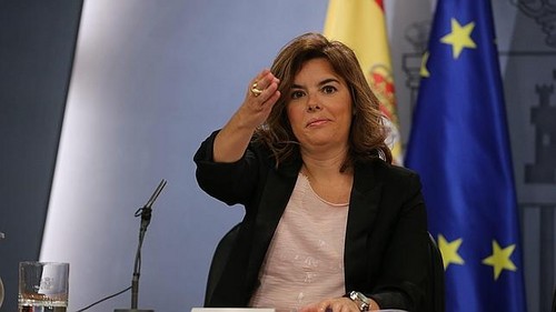 España: vicepresidenta Santamaría afirma que Rajoy 'dará explicaciones' del caso Bárcenas