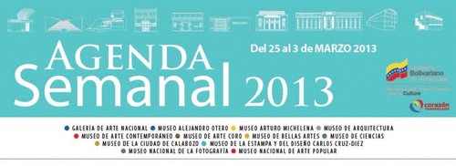 Agenda Semanal de la Fundación Museos Nacionales (Venezuela)