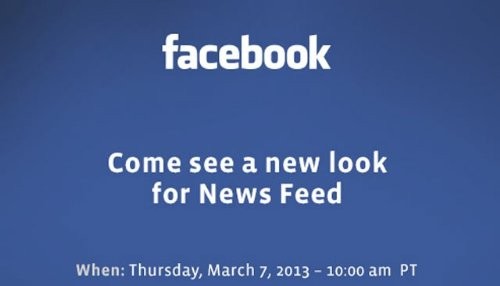 Facebook revelará sus nuevos feeds el 7 de marzo