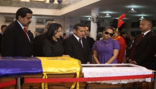 Presidente Ollanta Humala participa en honras fúnebres en honor a Hugo Chávez