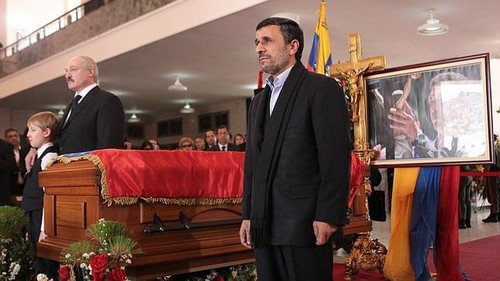 Presidente iraní sostiene que la muerte de Chávez no debilitará los lazos que tiene Irán con América Latina