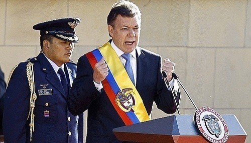 Juan Manuel Santos abandonará el cargo 'cuando haya paz en Colombia'