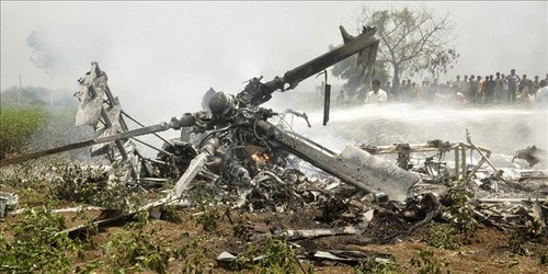 Un helicóptero Mi - 8 se estrelló en el aeropuerto Jankalá, Chechenia