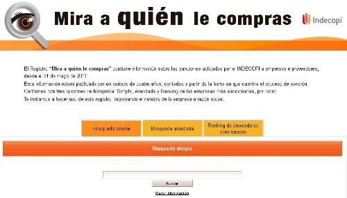 INDECOPI pone al servicio de los ciudadanos el registro 'Mira a quién le compras'