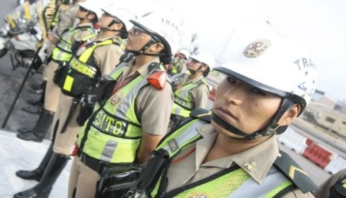 Personal femenino de la PNP asumió control de tránsito en Lima Este
