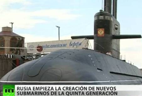 Rusia comenzó el desarrollo de submarinos de quinta generación
