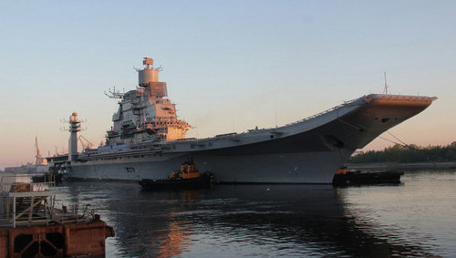 Rusia le entregará a la India un portaaviones