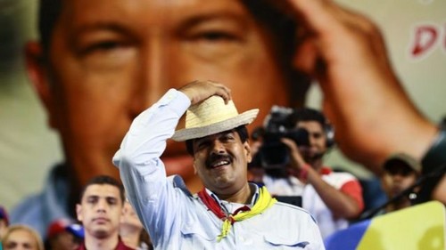 Nicolás Maduro abrió hoy su campaña presidencial desde la casa natal de Hugo Chávez