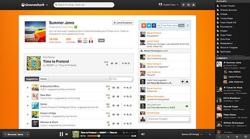 Grooveshark permite ahora crear emisoras de radio con Broadcast