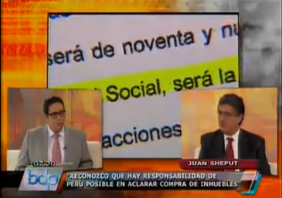 Juan Sheput: El gobierno le quiere decir a Perú Posible 'te tengo en mis manos, eres nuestro rehén'