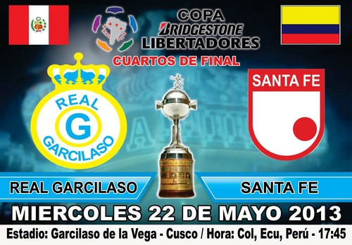 Real Garcilaso recibe esta tarde en el Cusco a Independiente Santa Fe en partido de cuartos de final de la Copa Libertadores