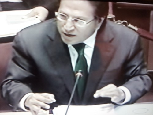 Alejandro Toledo presenta sus descargos ante la Comisión de Fiscalización del Congreso de la República