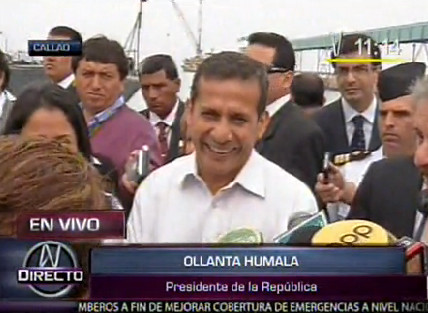 Ollanta Humala a quienes enarbolan pancartas: 'Hay partidos que ya están en campaña'
