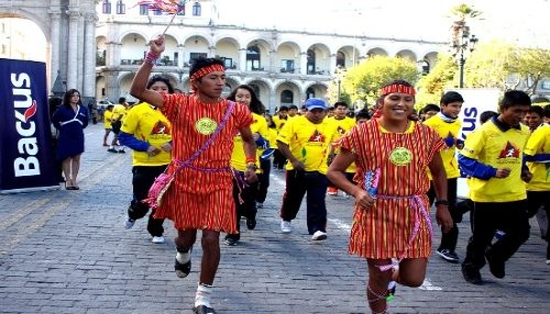 Mega Carrera 'Los Nuevos Chasquis del Perú' finalizó en Plaza de Armas de Cusco