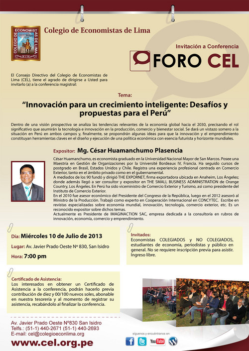[César Huamanchumo] Innovación para un crecimiento inteligente: Desafíos y Propuestas para el Perú