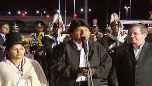 Presidente Evo Morales ya se encuentra en Quito para visita oficial