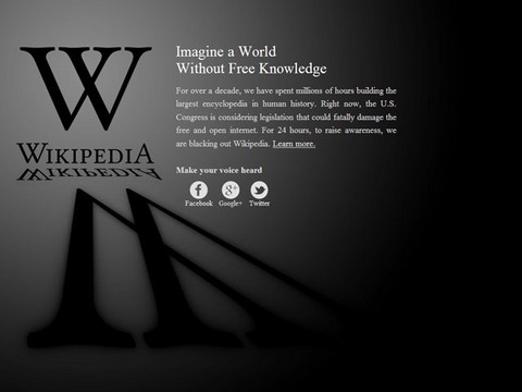 Más de 10 mil páginas web se unen a protestas contra ley SOPA